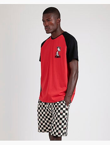Pyjama à manches courtes pour homme PEANUTS Skate Is Not A Crime