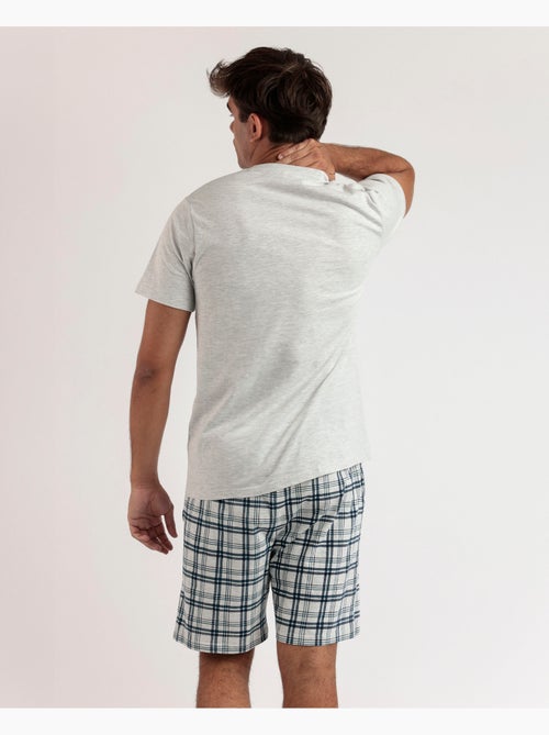 Pyjama à manches courtes pour homme Scooty RESTEZ À LA MAISON - Kiabi Pyjama à manches courtes pour homme Scooty RESTEZ À LA MAISON - Kiabi