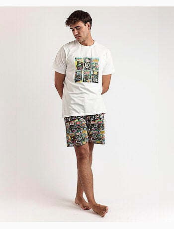 Pyjama à manches courtes pour homme STAR WARS, motif BD ancien
