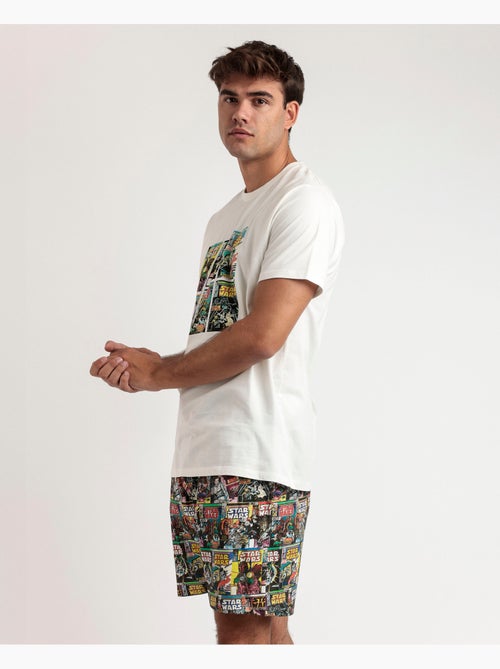 Pyjama à manches courtes pour homme STAR WARS, motif BD ancien - Kiabi