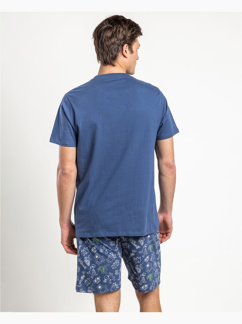 Pyjama à manches courtes pour homme TOY STORY To The Rescue Bleu - Kiabi