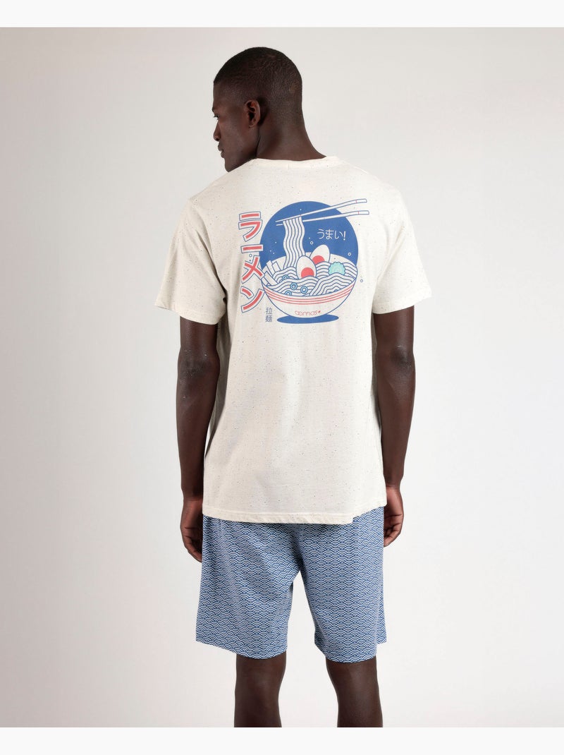 Pyjama à manches courtes pour hommes ADMAS Generals Blanc - Kiabi