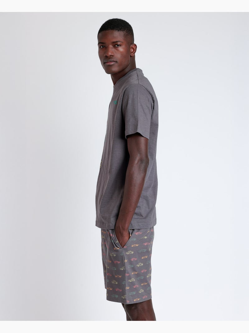 Pyjama à manches courtes pour hommes ADMAS Generals Gris - Kiabi