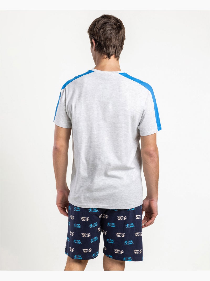 Pyjama à manches courtes R2-D2 pour homme STAR WARS Gris chiné - Kiabi