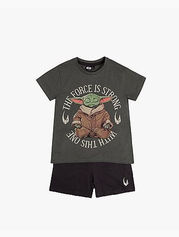 Pyjama à manches courtes STAR WARS Baby Yoda pour garçon