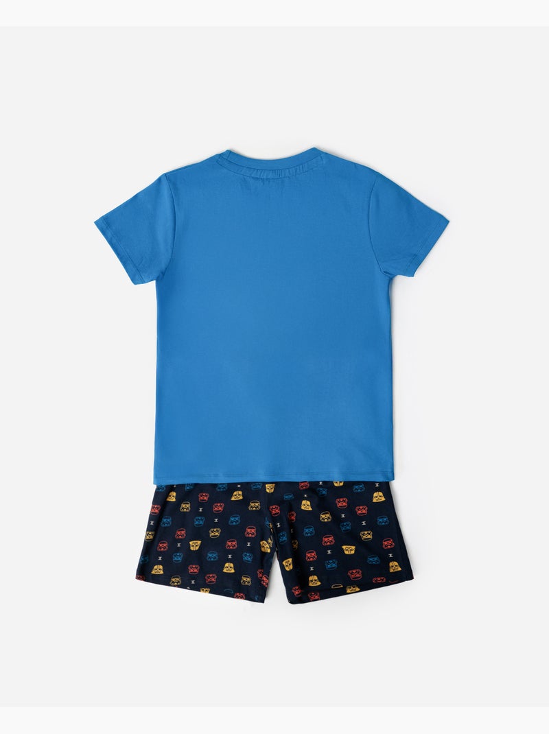 Pyjama à manches courtes STAR WARS Game Wars pour garçon Bleu - Kiabi