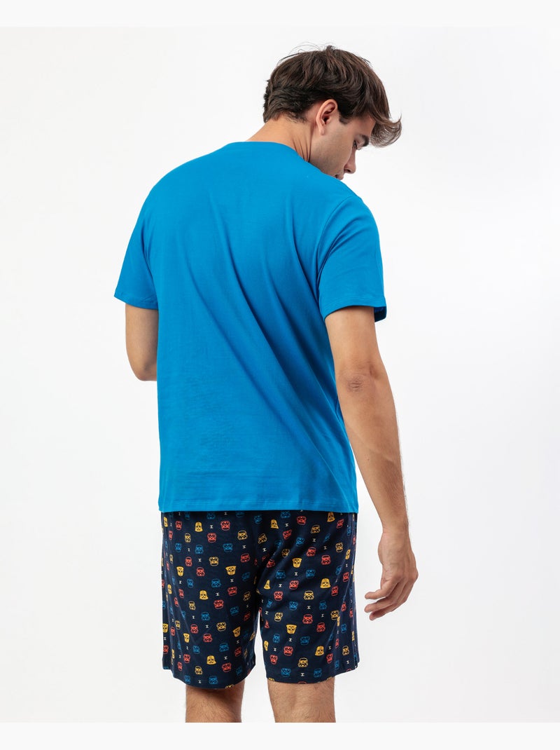 Pyjama à manches courtes STAR WARS Game Wars pour homme Bleu - Kiabi
