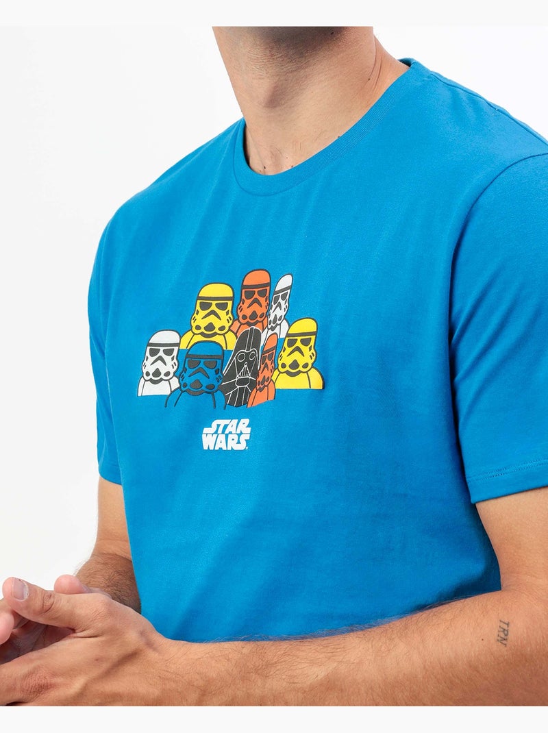 Pyjama à manches courtes STAR WARS Game Wars pour homme Bleu - Kiabi