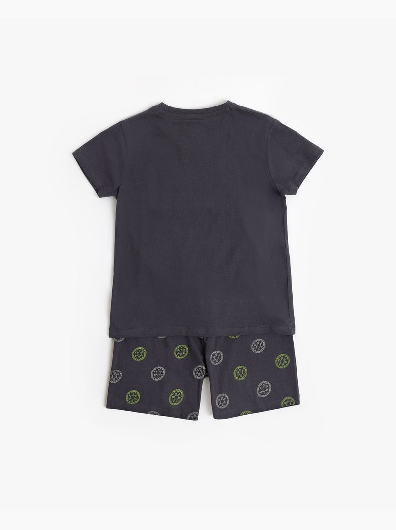 Pyjama à manches courtes STAR WARS Neon Galactic Empire pour garçon Gris foncé - Kiabi