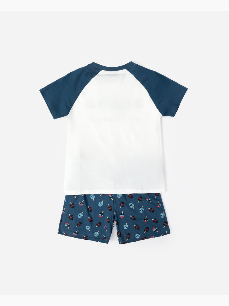 Pyjama à manches courtes STAR WARS Summer Force pour garçon Ecru - Kiabi