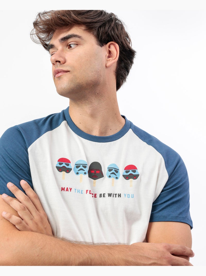 Pyjama à manches courtes STAR WARS Summer Force pour homme Ecru - Kiabi