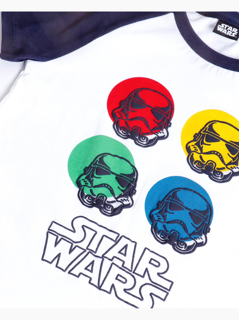 Pyjama à manches courtes STAR WARS The Dark Strike pour garçon Bleu marine - Kiabi