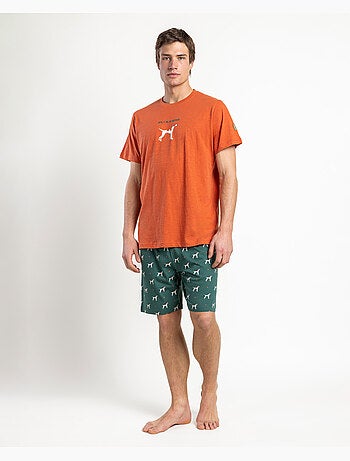 Pyjama à manches courtes Stay Positive pour homme ADMAS