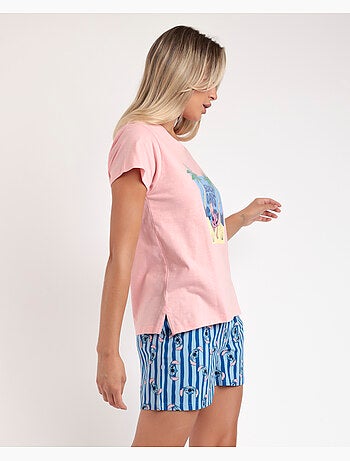 Pyjama à manches courtes Stitch Waves pour femme de Disney