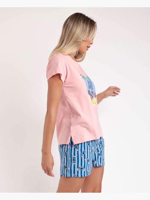 Pyjama à manches courtes Stitch Waves pour femme de Disney - Kiabi Pyjama à manches courtes Stitch Waves pour femme de Disney - Kiabi
