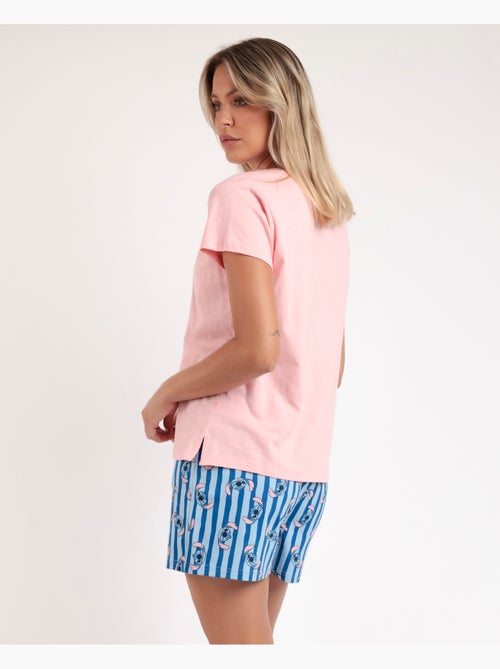 Pyjama à manches courtes Stitch Waves pour femme de Disney - Kiabi Pyjama à manches courtes Stitch Waves pour femme de Disney - Kiabi
