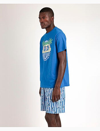 Pyjama à manches courtes Stitch Waves pour homme de Disney