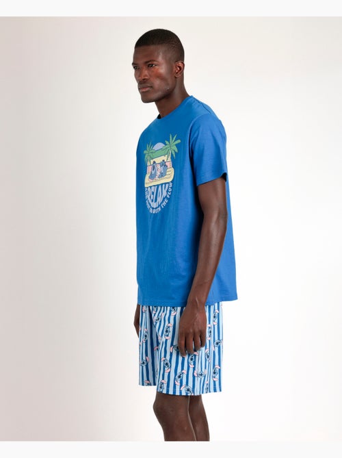 Pyjama à manches courtes Stitch Waves pour homme de Disney - Kiabi Pyjama à manches courtes Stitch Waves pour homme de Disney - Kiabi