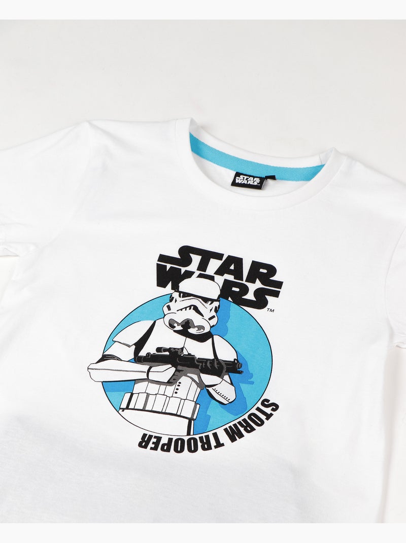 Pyjama à manches courtes Stormtrooper pour garçon STAR WARS Blanc - Kiabi
