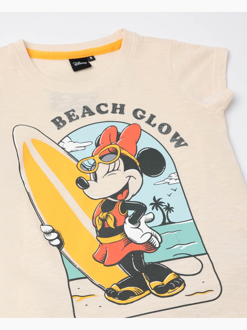 Pyjama à manches courtes Surf S Up pour fille Disney Crème - Kiabi