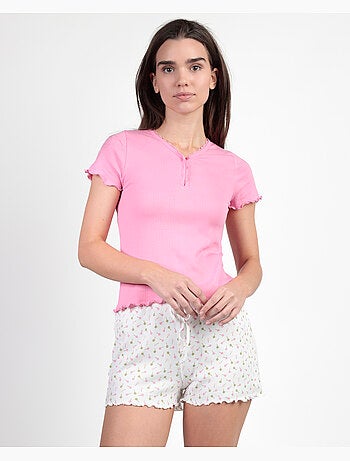 Pyjama à manches courtes Sweet Lollipop pour femme ADMAS