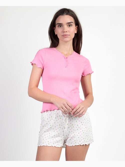 Pyjama à manches courtes Sweet Lollipop pour femme ADMAS - Kiabi
