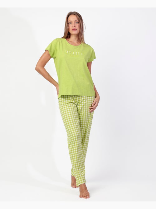 Pyjama à manches courtes Vichy Mood pour femme ADMAS - Kiabi Pyjama à manches courtes Vichy Mood pour femme ADMAS - Kiabi