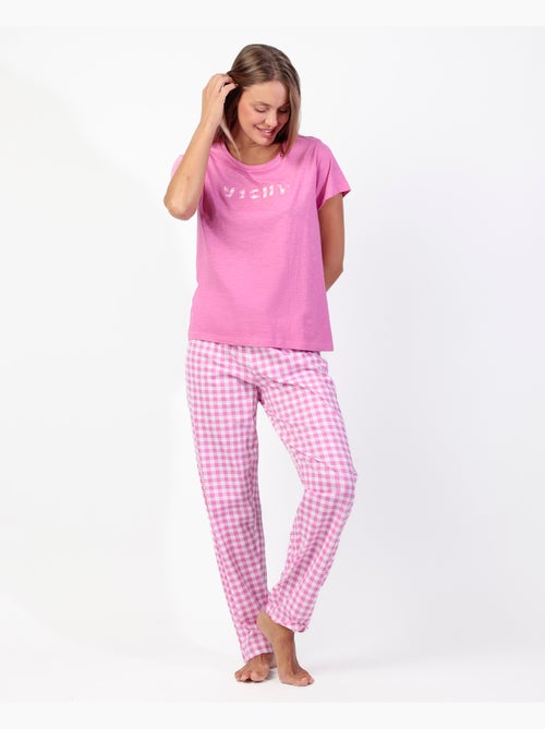 Pyjama à manches courtes Vichy Mood pour femme ADMAS - Kiabi Pyjama à manches courtes Vichy Mood pour femme ADMAS - Kiabi