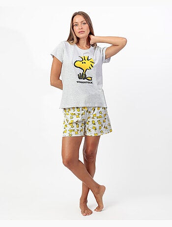 Pyjama à manches courtes Woodstock pour femme PEANUTS