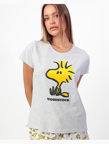 Pyjama à manches courtes Woodstock pour femme PEANUTS
