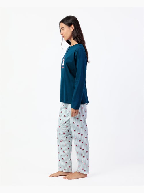 Pyjama à manches longues à rayures Lou Lou pour femme ADMAS - Kiabi Pyjama à manches longues à rayures Lou Lou pour femme ADMAS - Kiabi