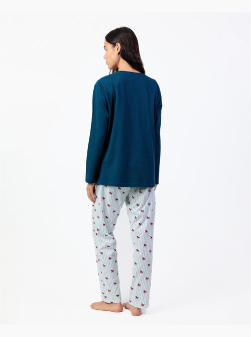 Pyjama à manches longues à rayures Lou Lou pour femme ADMAS - Kiabi Pyjama à manches longues à rayures Lou Lou pour femme ADMAS - Kiabi