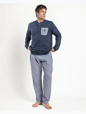 Pyjama à manches longues ADMAS CLASSIC pour homme, couleur pierre