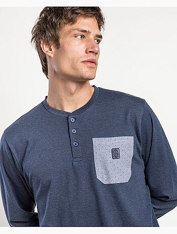 Pyjama à manches longues ADMAS CLASSIC pour homme, couleur pierre