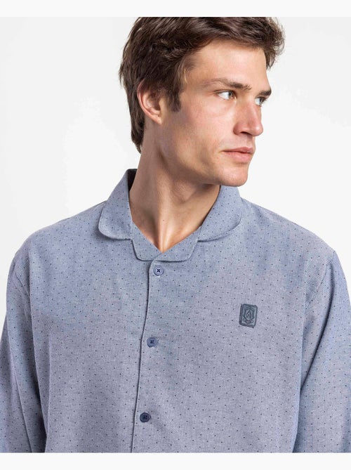 Pyjama à manches longues ADMAS CLASSIC pour homme, couleur pierre, ouvert - Kiabi Pyjama à manches longues ADMAS CLASSIC pour homme, couleur pierre, ouvert - Kiabi