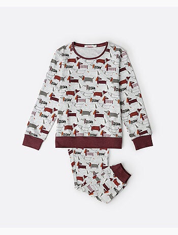 Pyjama à manches longues ADMAS Dog Home pour fille