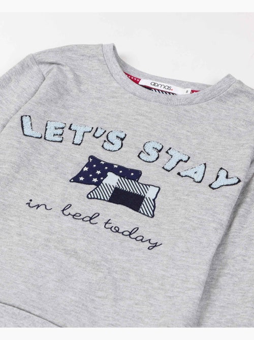 Pyjama à manches longues ADMAS Let's Stay for Girl - Kiabi