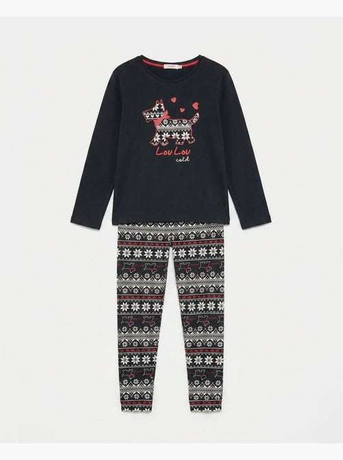 Pyjama à manches longues ADMAS Lou Lou Cold pour fille - Kiabi Pyjama à manches longues ADMAS Lou Lou Cold pour fille - Kiabi
