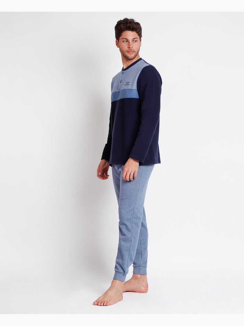 Pyjama à manches longues ADMAS MAGNIFIC pour homme Eclipse A Bleu - Kiabi
