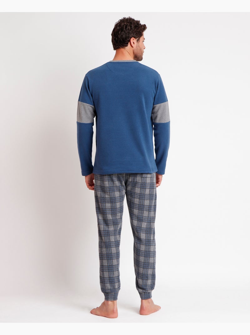 Pyjama à manches longues ADMAS MAGNIFIC pour homme Saxony Bleu - Kiabi