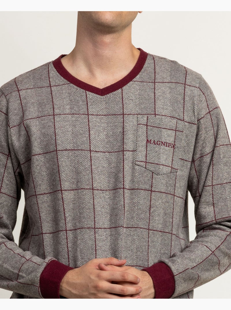 Pyjama à manches longues ADMAS MAGNIFICENT Windsor pour hommes Grenade - Kiabi