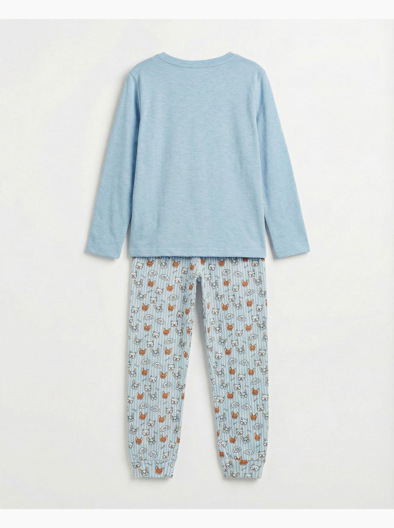 Pyjama à manches longues ADMAS pour filles Bleu - Kiabi
