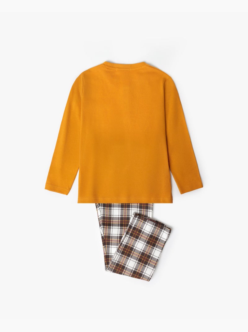 Pyjama à manches longues ADMAS Rug Lou Lou revient pour Niño Moutarde - Kiabi