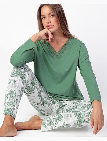 Pyjama à manches longues ADMAS Summer Paradise pour femme