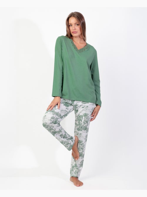 Pyjama à manches longues ADMAS Summer Paradise pour femme - Kiabi