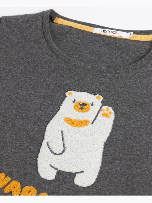Pyjama à manches longues ADMAS Warm Hugs pour filles - Kiabi