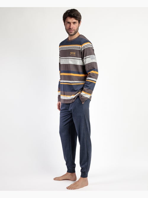 Pyjama à manches longues Amber pour homme NEW PLAN - Kiabi