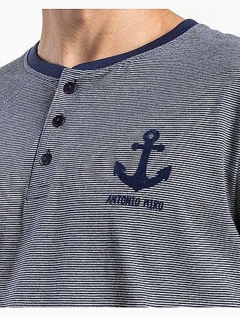 Pyjama à manches longues Ancre pour homme ANTONIO MIRO