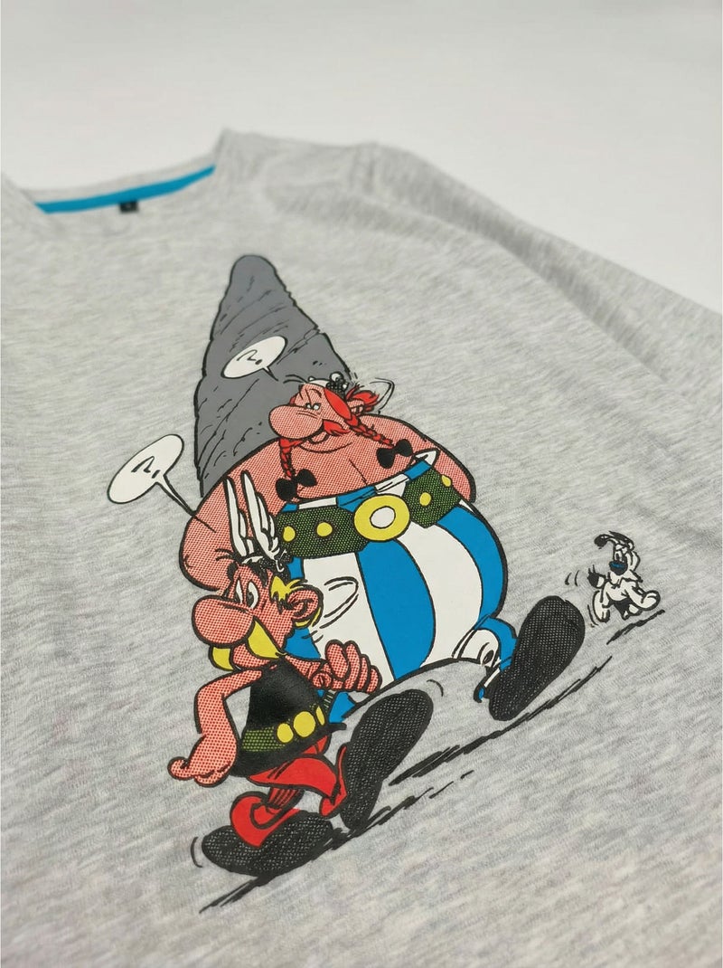 Pyjama à manches longues ASTERIX Menhir pour garçon Gris chiné - Kiabi