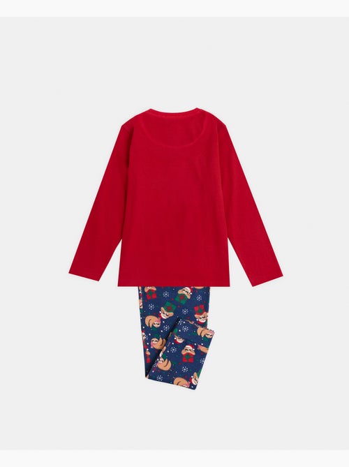 Pyjama à manches longues AUSSI Passez un Noël tranquille pour fille - Kiabi